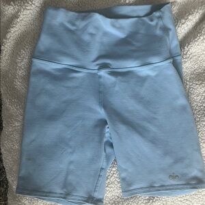 ALO Yoga Sky Blue Bike Shorts XS